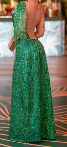 VESTIDO BAILE DE FORMATURA VERDE