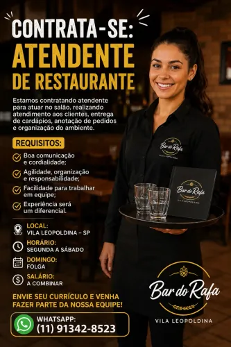 Atendente de restaurante