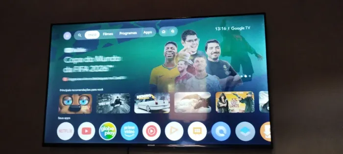 Tv Semp s42 43 polegadas  nota fiscal menos de um mês de uso