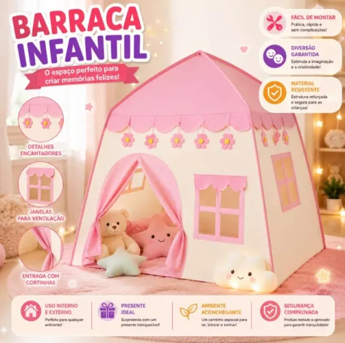 Barraca infantil para meninas 