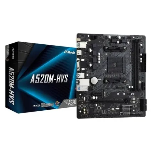 Placa Mãe Amd Am4 Ryzen Ddr4 Asrock A520m-hvs *ENTREGA GRÁTIS*