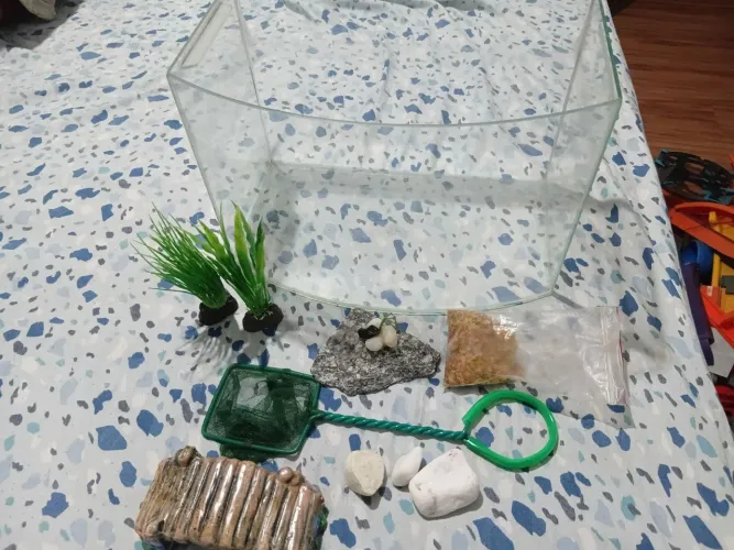 aquário 10L kit completo menos a tampa