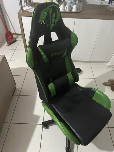 Cadeira Gamer Krait Snake Gaming Reclinável B88 Verde