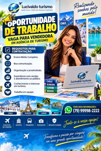 Necessito vendedora e atendente