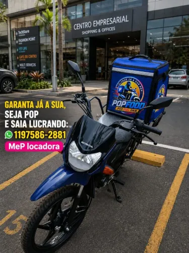 Aluguel de moto para delivery, 99, Keeta, iFood e outros 