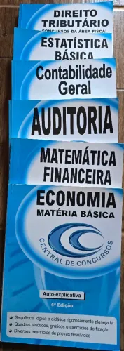 Apostila Central Concursos Estatística, Matemática, Econo, Contabilidade, Direito e audito