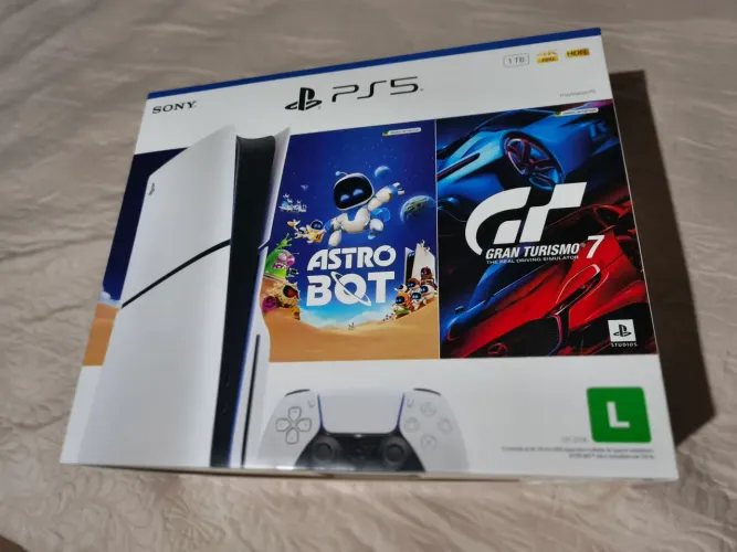 PlayStation 5 slin mídia ficar edição com dois jogos
