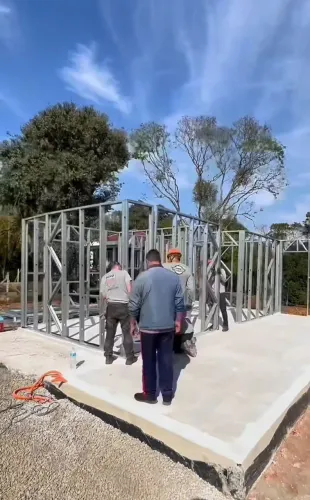 Light Steel frame , Lsf , forro removível,mezanino, soldador 