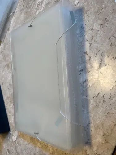 Pasta sanfonada de plástico transparente, 31 divisórias