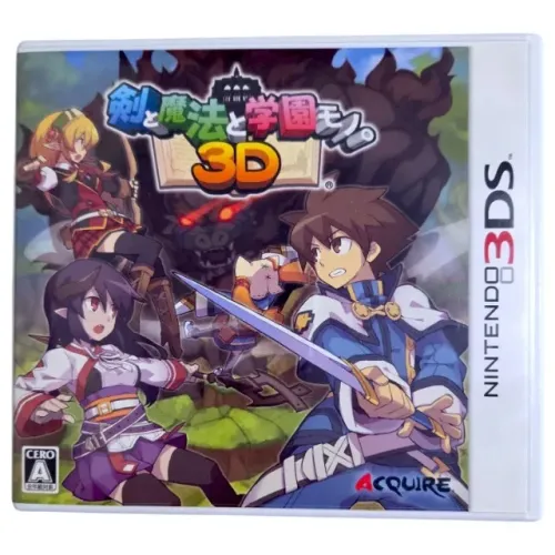 Jogo Nintendo 3DS Japonês - Ken to Mahou to Gakuen Mono. 3D - CIB