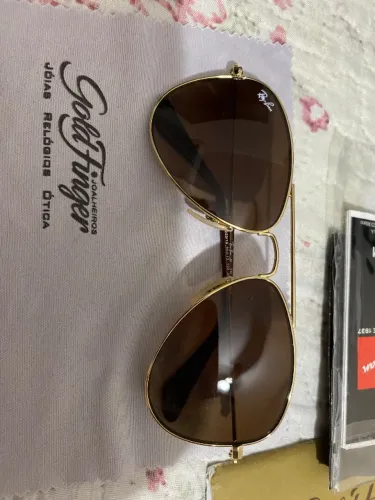 Ray ban aviador infantil marrom original (nunca usado)