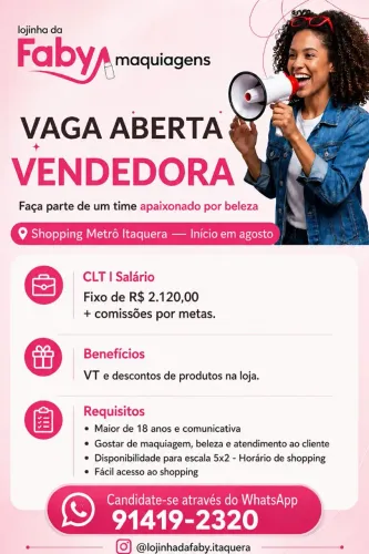 Vaga Vendedora
