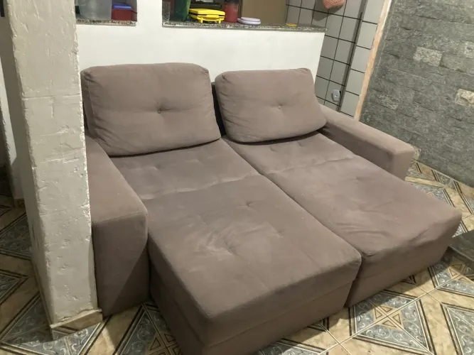 Sofá 2 lugares grande retrátil