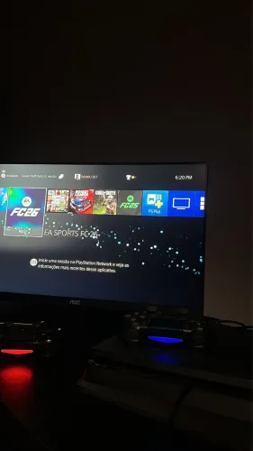 Ps4, Slim, 1TB, 2 Controles com 5 Jogos!! 