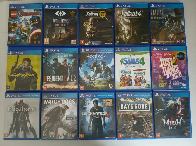 Jogos de PS4 a partir de 50 Reais
