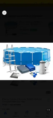 Vendo piscina usada Intex 16805 litros
