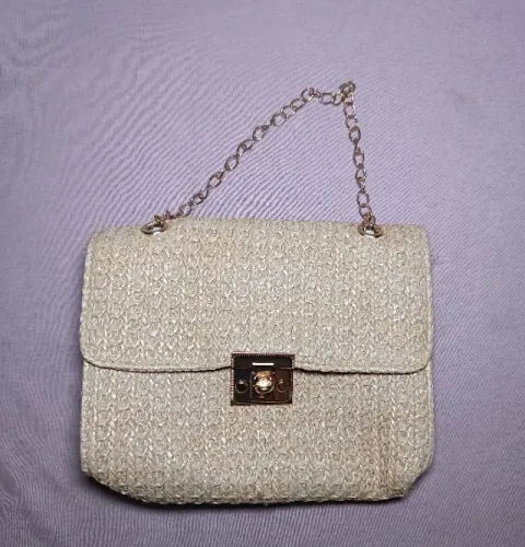 Bolsa Transversal  - Nova - Tipo Palha - Shein 