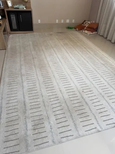 Tapete de sala 4m x 2,5m semi novo de alta qualidade