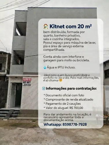 Kitnet Com 22m²