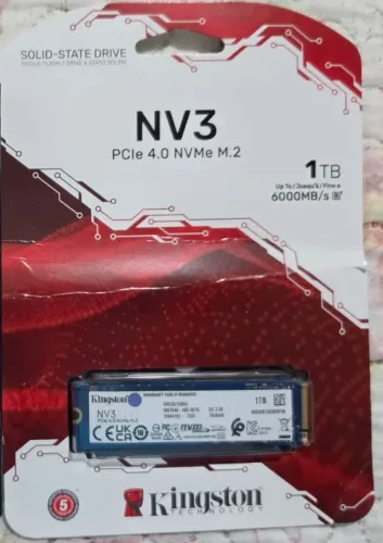 SSD 1TB (1000GB) Kingston NV3 PCIe 4.0 (LACRADO)