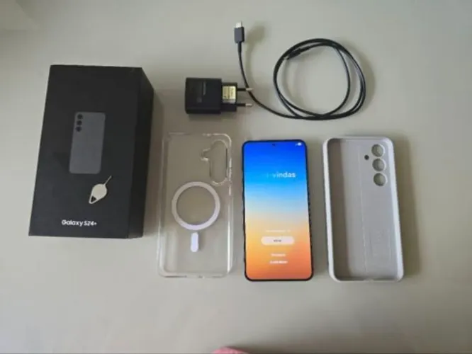 Samsung Galaxy S24 Plus - Impecável + Carregador Original + 2 Capas Premium