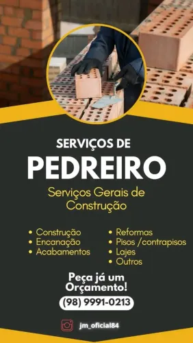 Pedreiro azulejista!