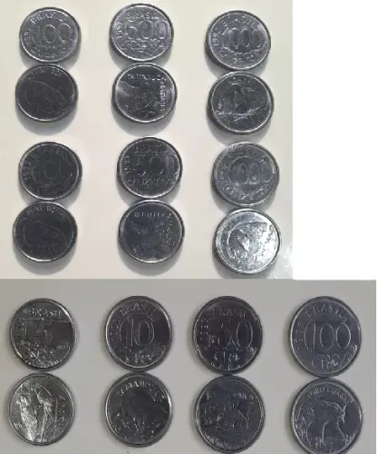 10 Moedas Cruzeiros/Fauna de 1992 e 1993