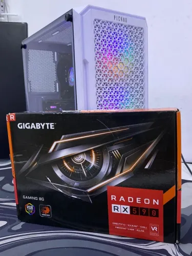 Pc Gamer Xeon- 32Gb RAM- RX 590 8GB - WaterCooler - Gabinete Branco