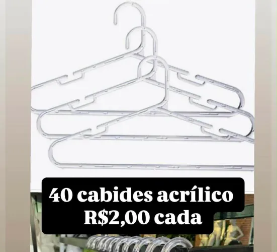 Cabide acrílico 