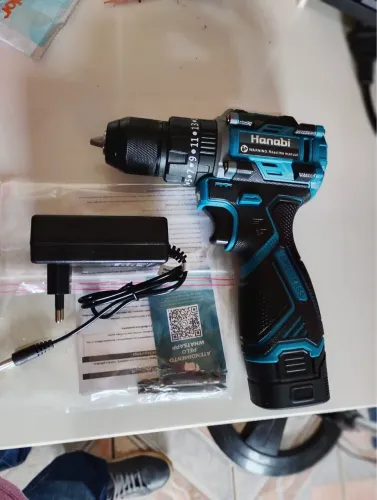 Furadeira e Parafusadeira  profissional hanabi 16.8V, Mandril de ferro ( Produto novo )