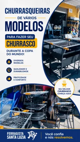Churrasqueiras vários tamanhos