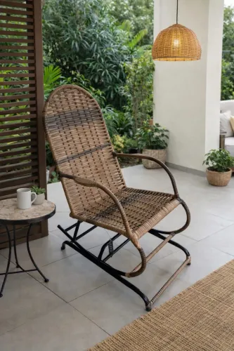 Cadeira de balanço fibra náutica preço top