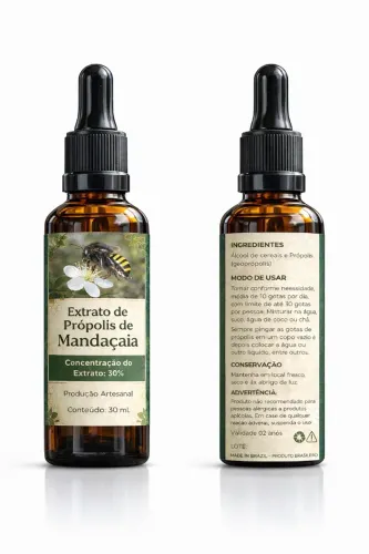 Extrato de Própolis de Abelha Mandaçaia 30 Ml 