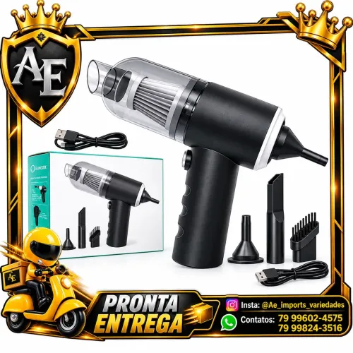 Mini Aspirador e soprador portátil