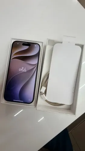 iPhone 15 Pro 128GB - Titânio Natural - Com Caixa e Acessórios