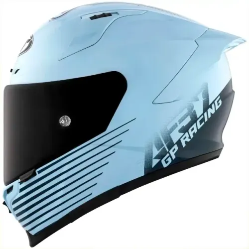 Capacete KYT Striker 2V Livery Augusto Fernandez AF37 - Azul - somos loja, parcelamos
