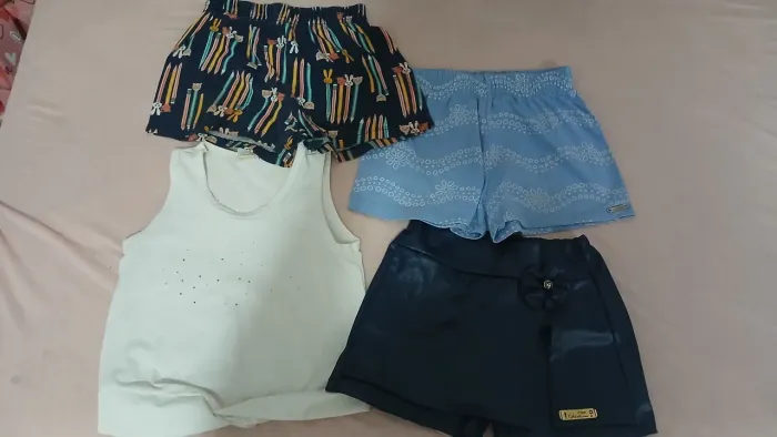 Kit roupas menina 6/7 anos