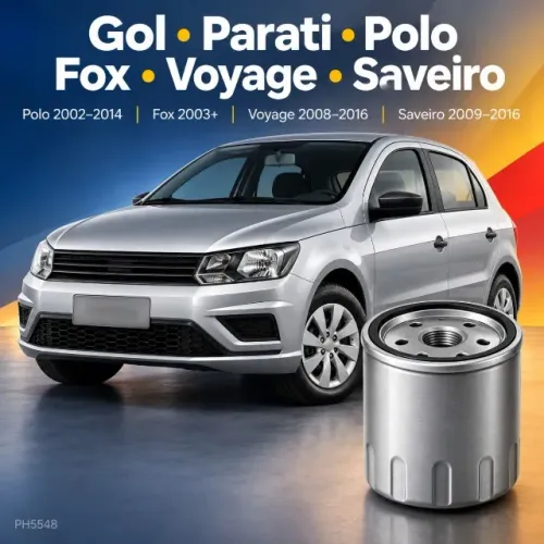 Filtro de Óleo VW Gol Fox Polo Voyage Saveiro Parati 1.0 1.6 Fram PH5548 - Novo