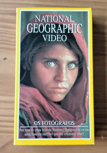Fita VHS - Os Fotógrafos - National Geographic- Original- Sem Uso