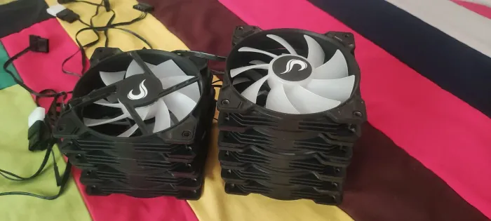 Kit 9 ventoinhas Risemode X argb