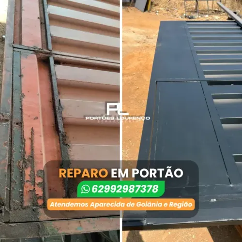 Reparo em portão de correr