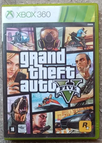 Jogo Original Xbox 360 fisico Cd Grand Theft Auto 5 Ótimo Estado