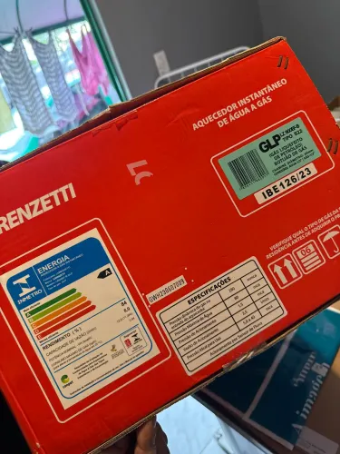 Aquecedor de água e gás lorenzetti Bivolt GLP