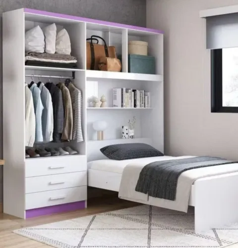 Guarda roupa com cama conjugada