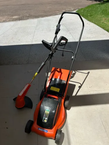 Cortador de Grama Elétrico Tramontina CE35P 1300W 220v de 35cm e Recolhedor de Grama