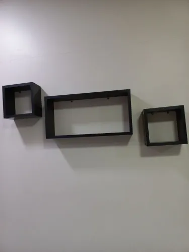 Kit 3 nichos para decoração mdf resistente 
