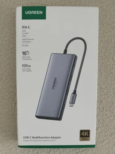 Hub Ugreen USB-C 9x1 10 Gbps