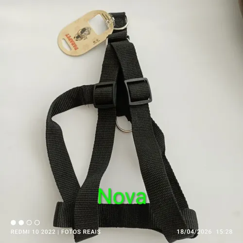 Coleira pet peitoral ajustável cachorros cão cães grande médio