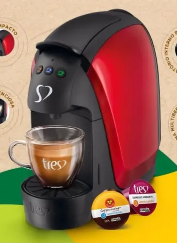 Cafeteira luna 3 corações 