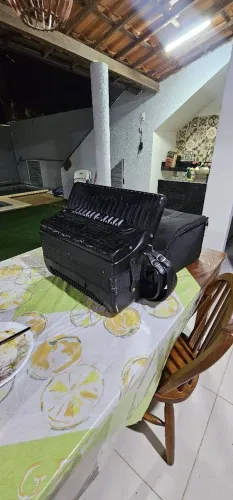SANFONA/ACORDEON 120 BAIXO 11 registros 4° DE VOZ 100% COMPLETA